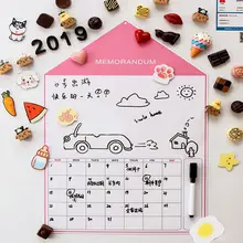 A3 Мягкий Магнитный Магнит для доски стираемая доска Рисование холодильник электронный календарь и ручка