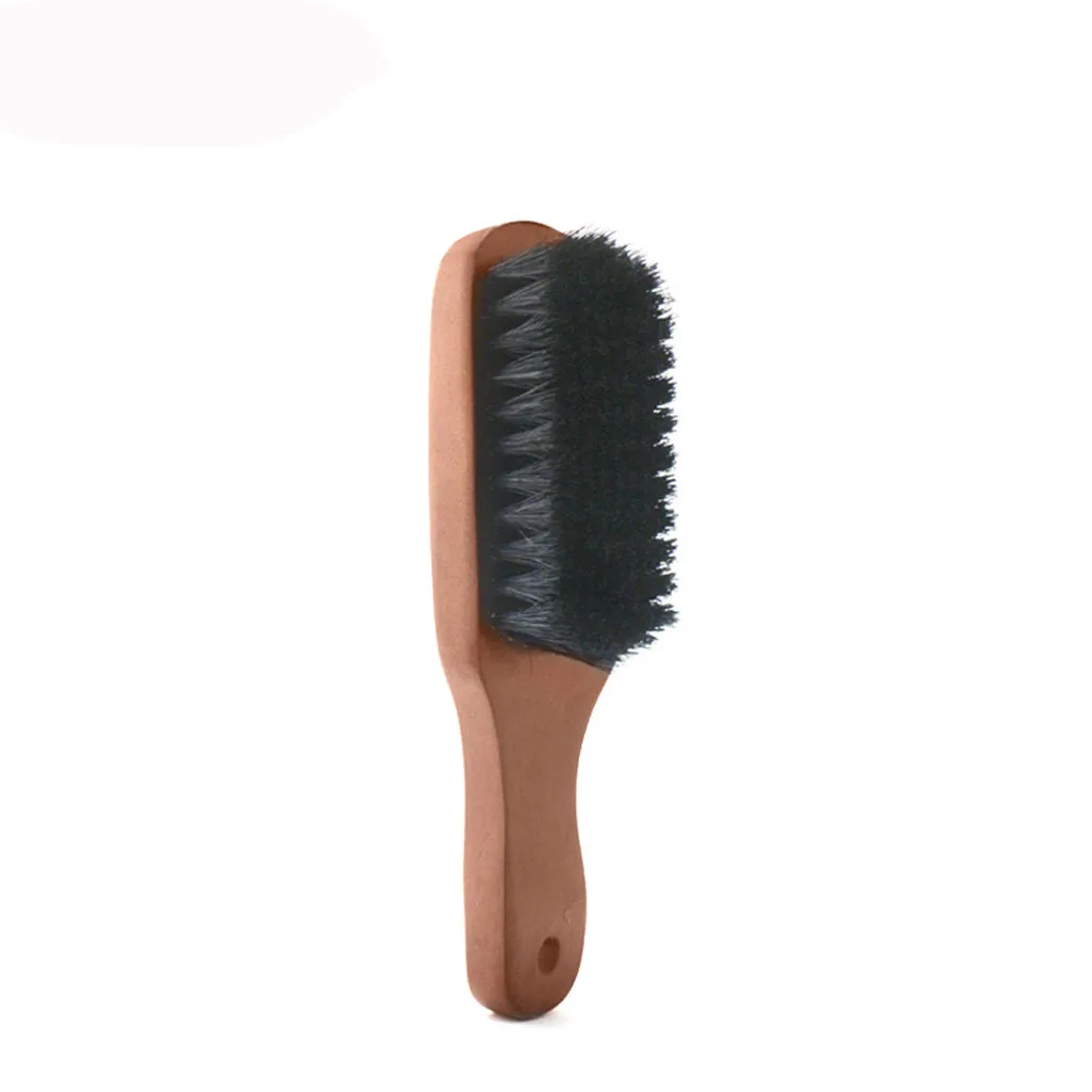 Расчески, щетка для бритья, мужские волосы щетины, бритва с деревянной ручкой, инструмент для парикмахерской, натуральная Удобная Профессиональная желтая щетка July22B