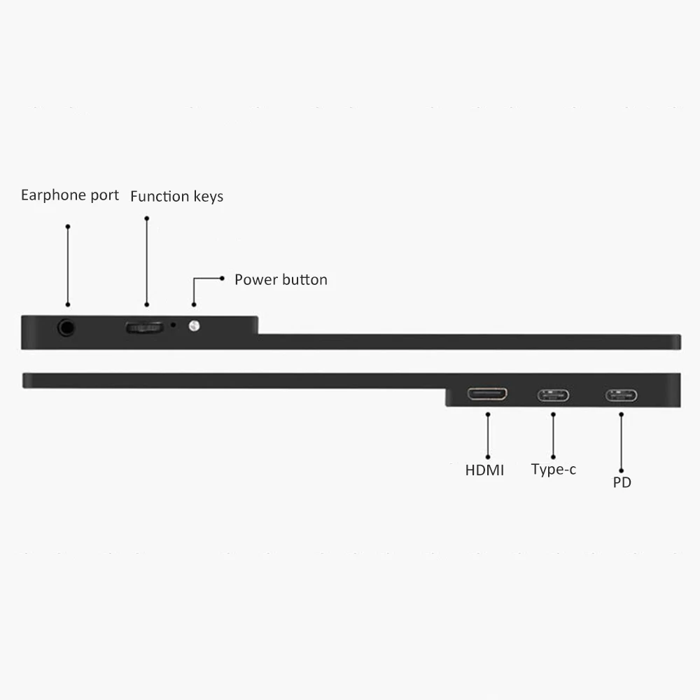 Блок питания 13 3 дюйма Type C 5 В портативный HDR игровой HDMI сенсорный монитор для PS4 XBOX