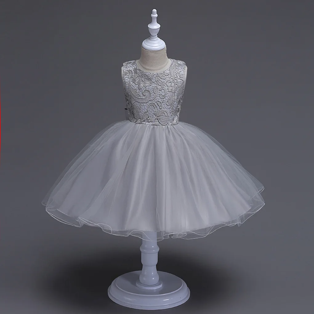Hot Selling GIRL'S Gown Dress Children Wedding Dress Big Butterfly Princess Dress Piano Costume