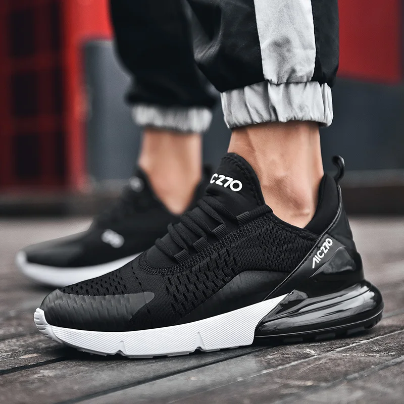 Breathable Sneakers Casual-Shoes Mens Trainers Men Designer Big-Size QUAOAR for Zapatos