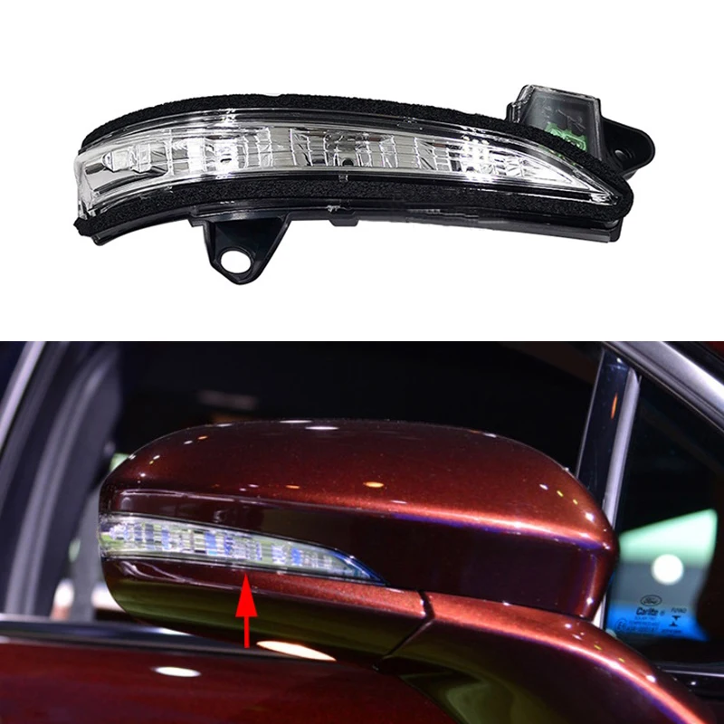 KYYET Compatible with 2013-2020 Ford Fusion Right Passenger Side View LED Turn Signal Mirror Blinker Indicator Light Lamp 