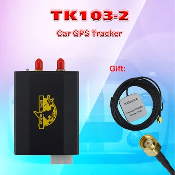 

GPS Car Tracker TK103-2 Tracking Device Locator with Over Speed Alert Movement Alert Multi-function Locator SIM card A-B switch