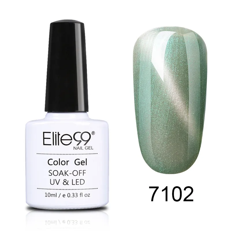 7102 Elite99 Magnetic Gel Nail Polish 10ml Wine Red Cat Eye Nail Art Gel Soak Off UV LED Gel Varnish Soak Off UV LED Nail Art Gel - Цвет: 7102