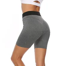 Шорты для йоги, новинка, женские спортивные Леггинсы для бега, одноцветные, для фитнеса, полиэстер, короткие штаны, обтягивающие, пуш-ап, леггинсы, для спортзала, бермуды