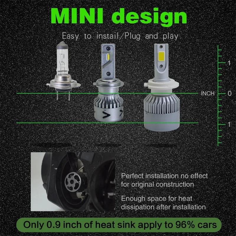 Новые продукты нового поколения автомобильные лампы Led H1 H3 H8 H9 H4 H7 H11 9012 Led 880 881 9008 H13 9004 9007 Авто светодиодные фары