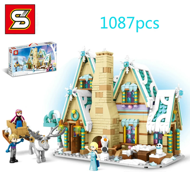 

NEW 1087pcs Friends Princess Aisha's Palace Building Blocks Bricks Compatible Legoinglys Friends 10267 Toys for Girl Gifts