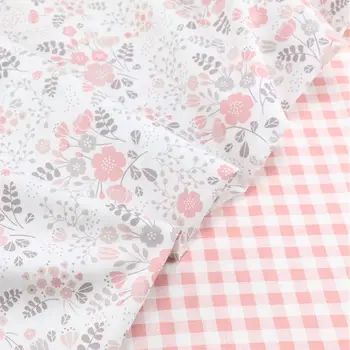 

2.35m Printed Small Floral Fabric Home Textile Quilt Cover Bed Sheet Pillowcase Cotton Twill Fabric