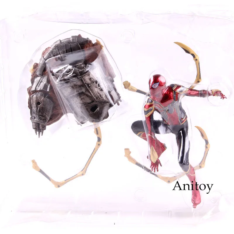 Marvel Мстители Бесконечная война Фигурка Человека-паука Artfx Железный Человек-паук 1/10 масштаб фигурка Коллекционная модель игрушки - Цвет: no colorful box