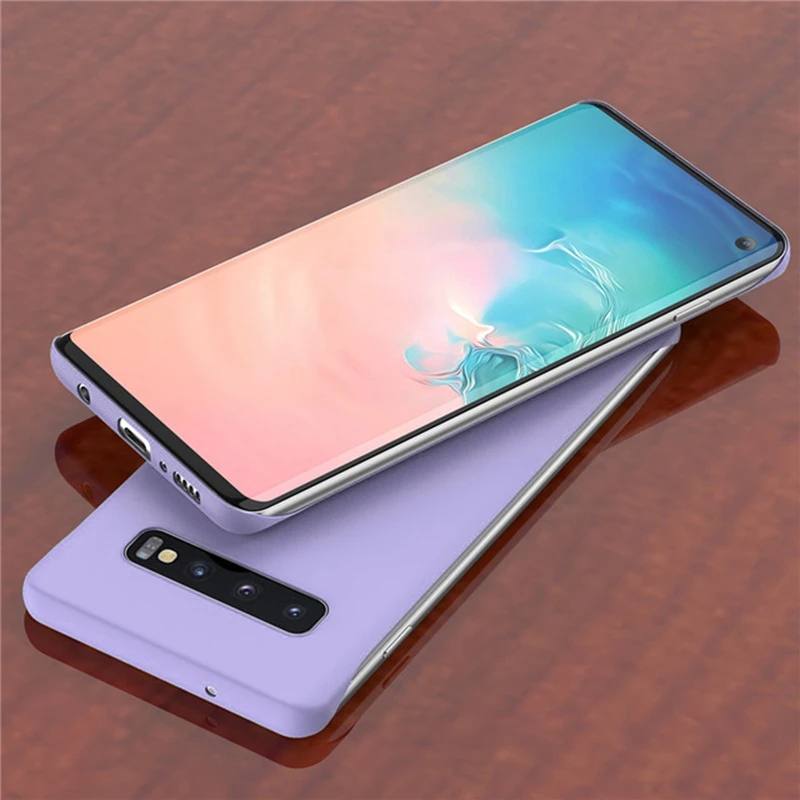 Жесткий матовый чехол без рамки для samsung Galaxy A10 A20 A30 A40 A50 A70 S10 Plus S10e Note 10 M20 пластиковый чехол для телефона