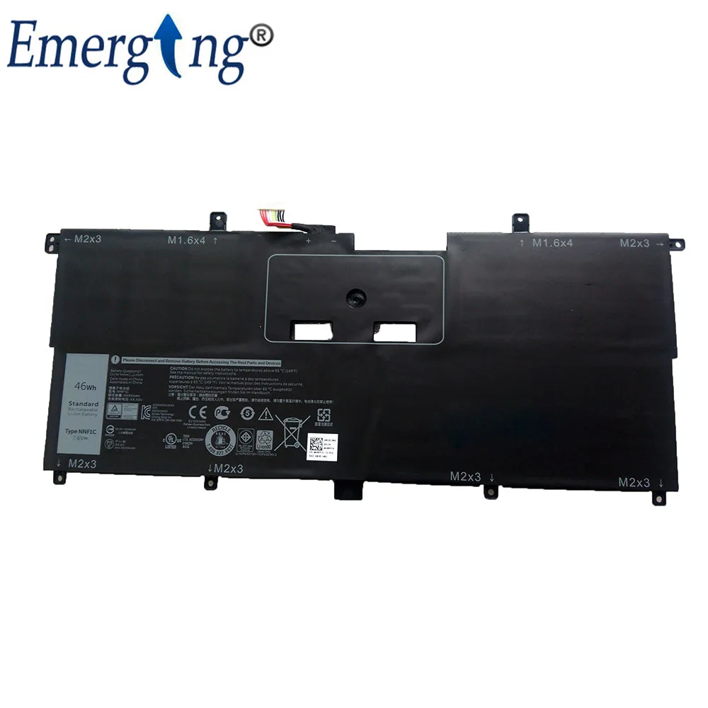 7,6 V 46WH ноутбук Батарея NNF1C для Dell 9365 XPS13 13-9365-D1605TS D1805TS HMPFH NNF1C