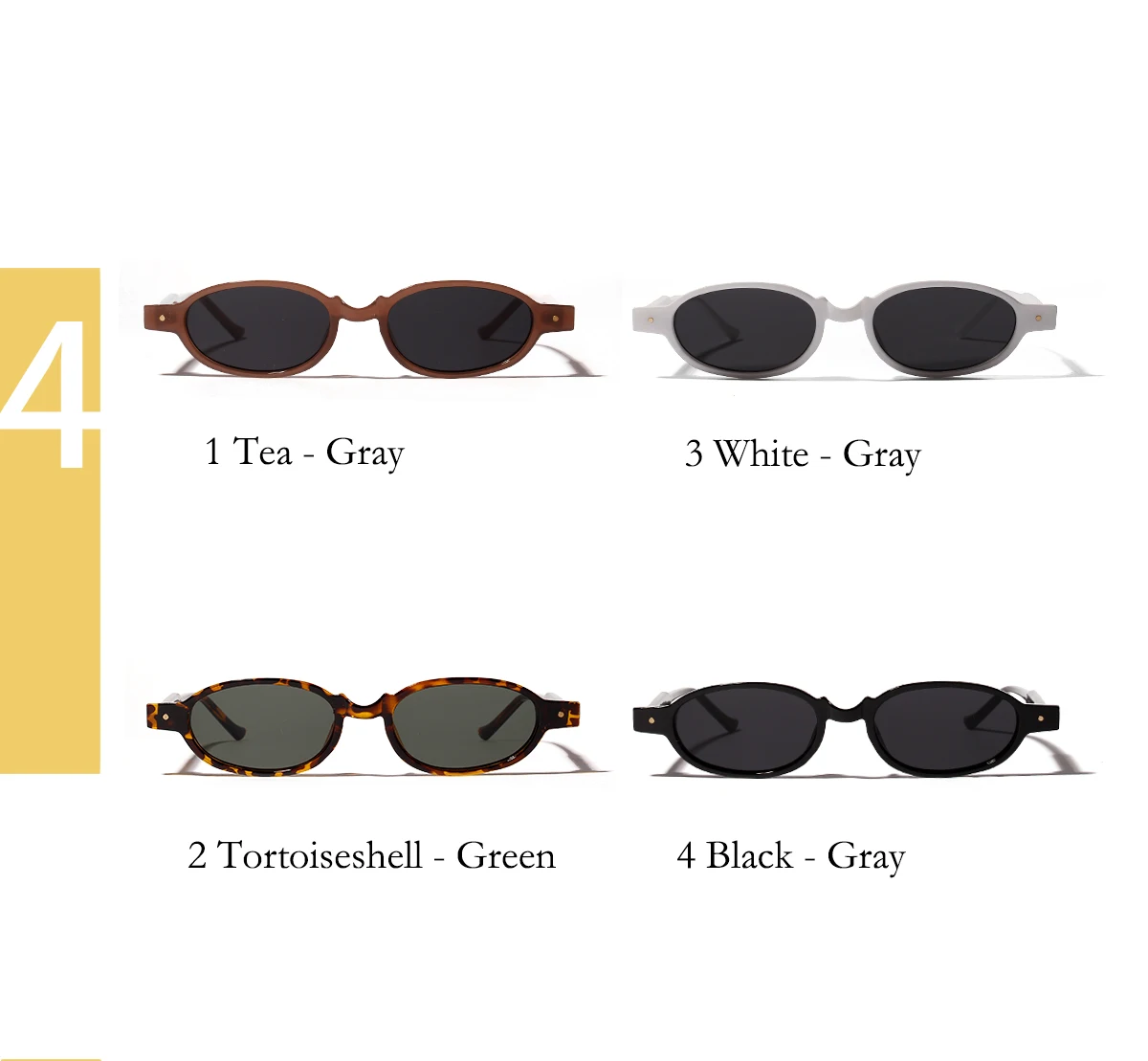 PC Oval Steampunk Sunglasses Women Men Small Sun Glasses Steam Punk Retro Black Glasses UV400