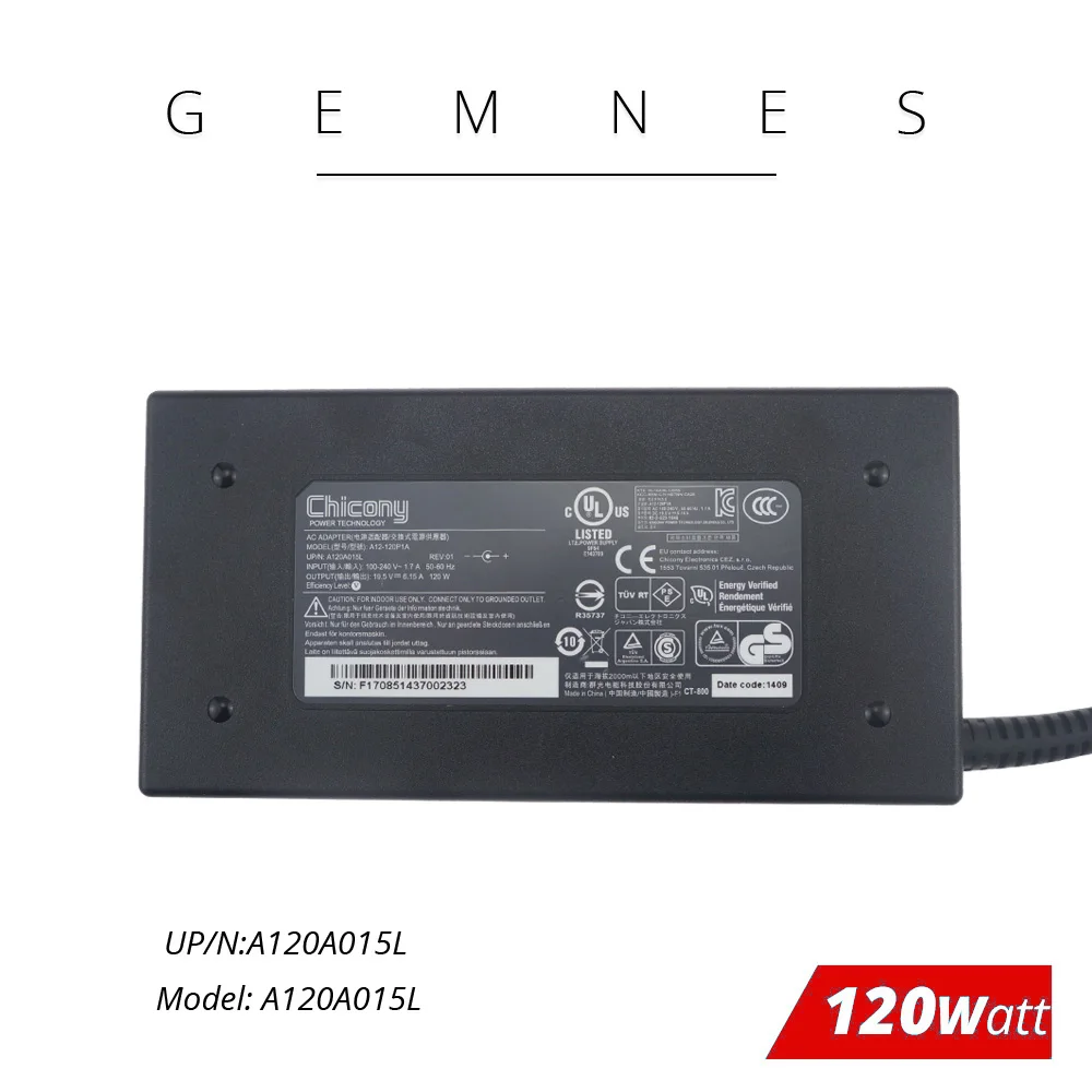Chicony 120W адаптер питания для MSI A12-120P1A A120A015L 19,5 V 6.15A