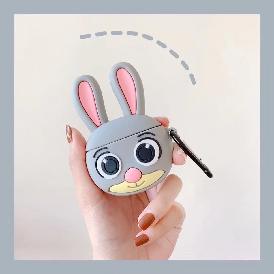 

3D Cute Earphone Case for Airpods 2 Case Anime Baby Silicone Duck Headphone Protector Cover for Apple Airpods 1 For Earpods Case