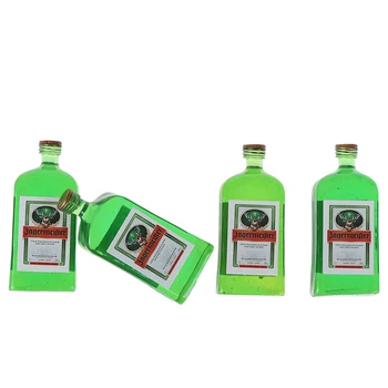 

4PCS Dollhouse 1/12 Mniature Simulation Liqueur Wine Bottle Model Mini Food Drink for Doll House Accessories Toy