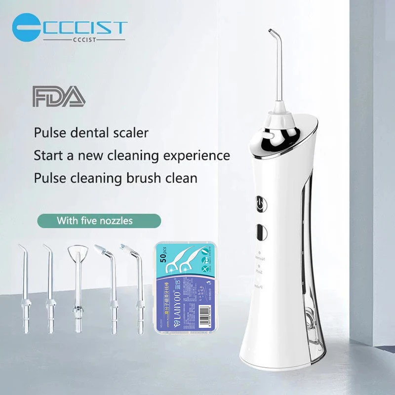 

CCCIST Dental Oral Irrigator USB Portable Water Flosser For Teeth Irrigators Water Teeth Mouth Clean Oral Jet Nasal Cleaner