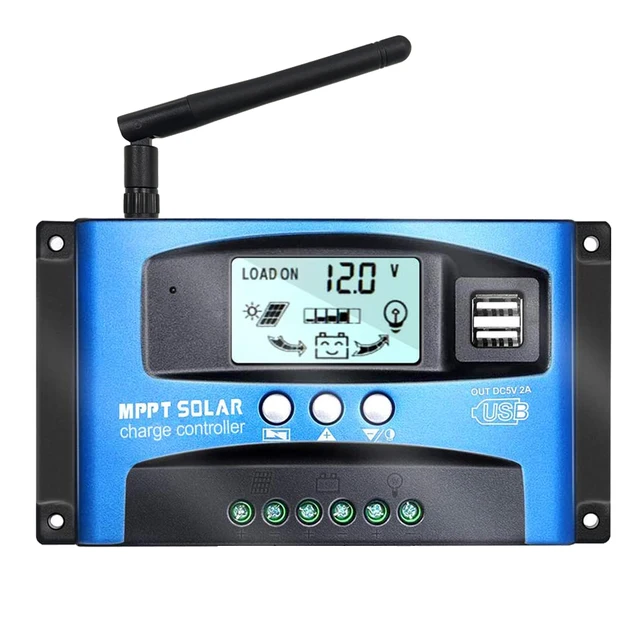 Regolatore Di Carica Solare PWM 40A Con Display LCD E USB - Automatico Per Impianti Solari Interni/Esterni - Doppia Uscita E Protezioni Integrate