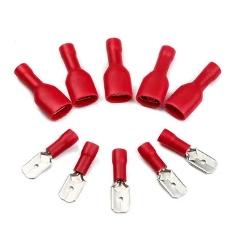

Red/Blue/Yellow Female Male Electrical Wiring Connector Insulated Crimp Terminal Spade FDFD2-250 MDD2-250 22-10AWG20Pcs/10Pairs