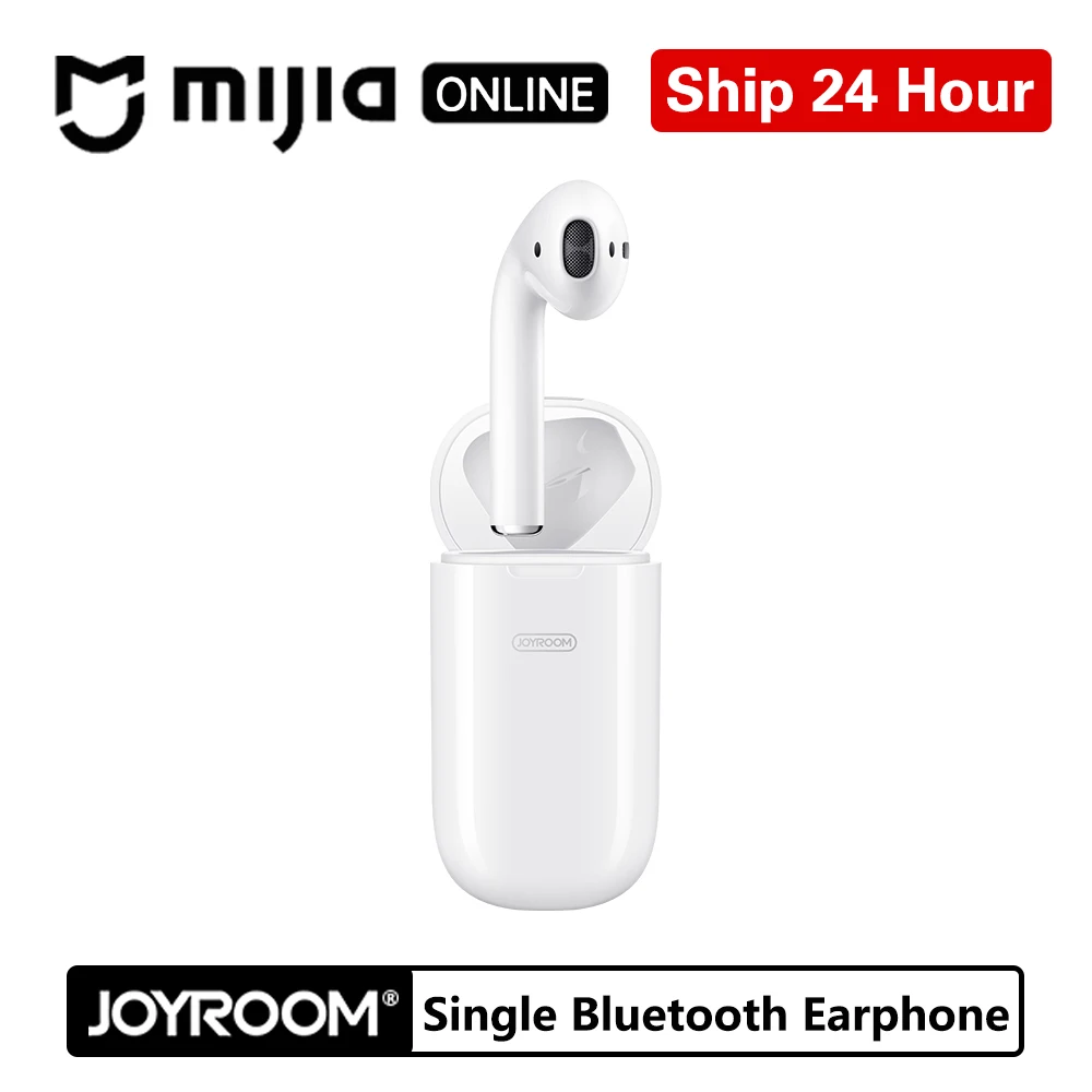 

Joyroom Bluetooth5.0 Wireless Stereo Single Earpiece Touch Control Lightweight Earbuds with Charging Case Mic for iPhone Android