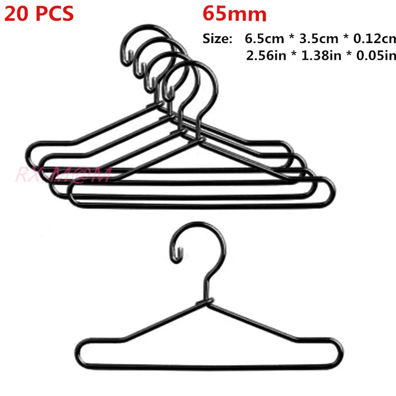 NUOBESTY Set Di 5 Grucce In Legno Per Abiti Di Bambole: Mini Appendini Per Vestiti Giocattolo - Espositore Regalo Per Bambini - 2