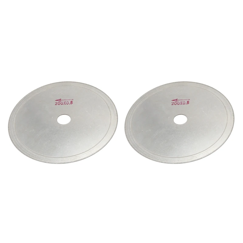 

8 Inch Super-Thin Arbor Hole 25 Mm Rim 0.65 Diamond Saw Blades Lapidary Cutting Disc Saws Jewelry Tools for Stone Tool Gemstone