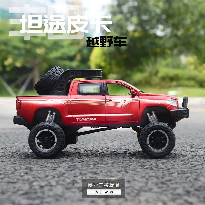 1:32 большое колесо Toyota TUNDRA алюминиевый сплав автомобильный звук и светильник