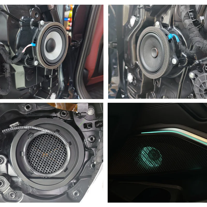 BMW G20 3 시리즈용 자동차 LED 스피커, 전면 도어 글로우 트위터, 중간 발광 야간 조명 트림, 오디오 스피커 경적 커버 액세서리