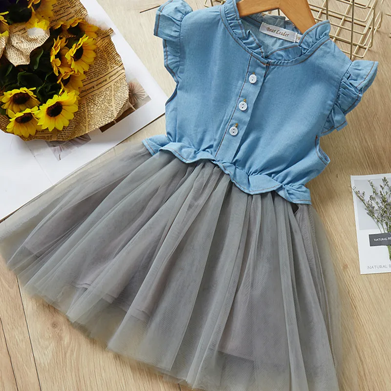AZ1532 Bear Leader Girls Dress New Spring Long sleeve Kids Dresses Dot Polka Princess Dress for Children Girl Vestidos - Цвет: AZ1532
