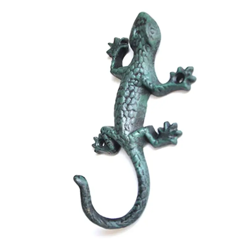 

Retro House Lizard Garden Hook Key Hanger Garden Decoration Rack Wall Door Decor