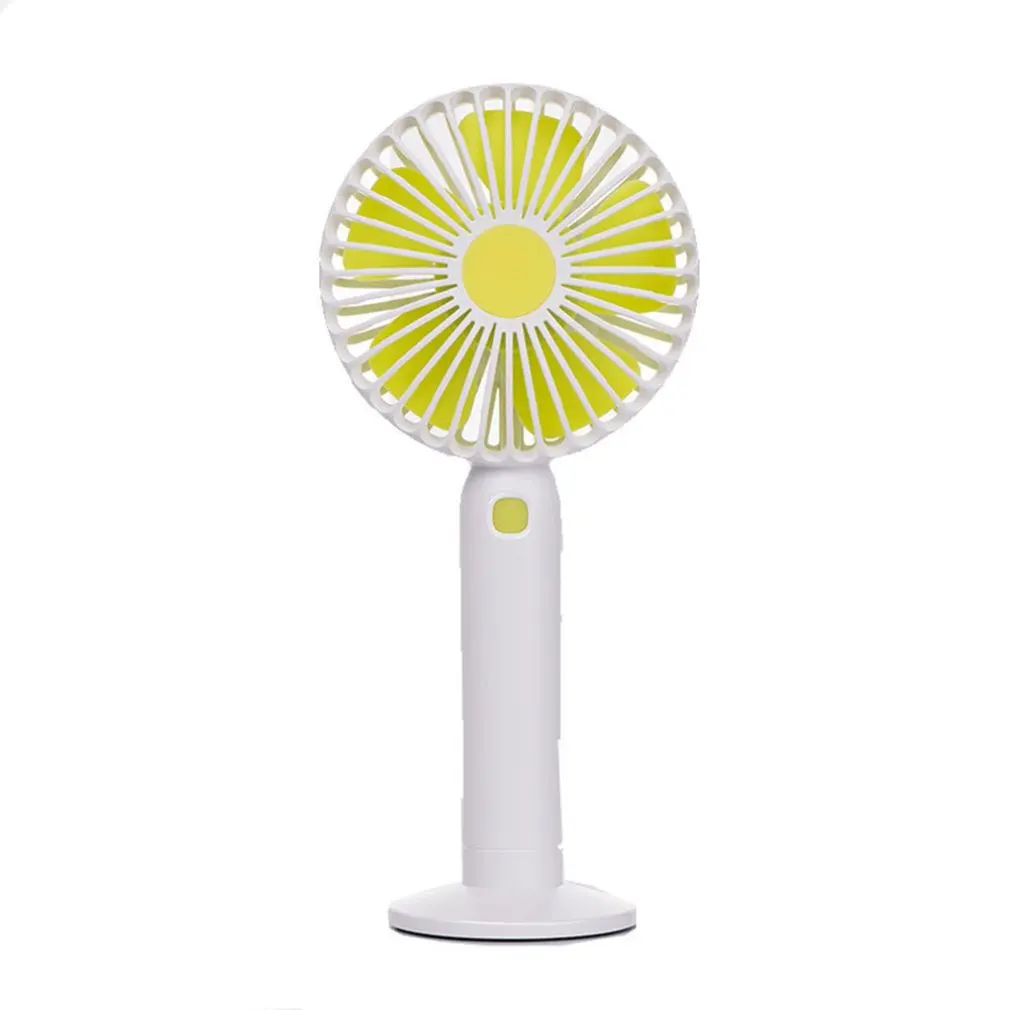 Cute Portable Hand Fan USB Power Handheld Mini Fan Cooler USB charging Summer cooling Tool For Gilrs Kids - Цвет: Белый