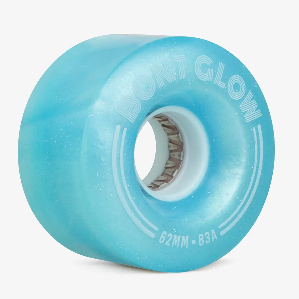 Bont Quad Skate Wheels Glow LED Wheels 83A roller skater wheels 8Pcs street wheels park saktes Luminous Recreational Street roller skating wheels