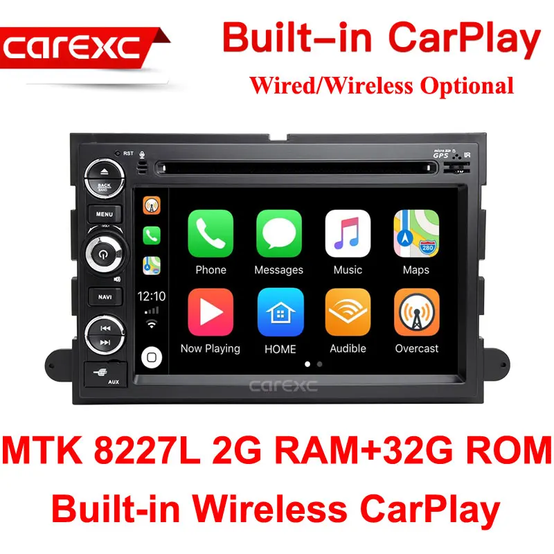 2 Din Android 9,0 автомобильный dvd-плеер для Ford F150 F350 F450 F550 F250 Fusion Expedition Mustang Explorer Edge Radio CarPlay Head - Цвет: MTK 32G ROM