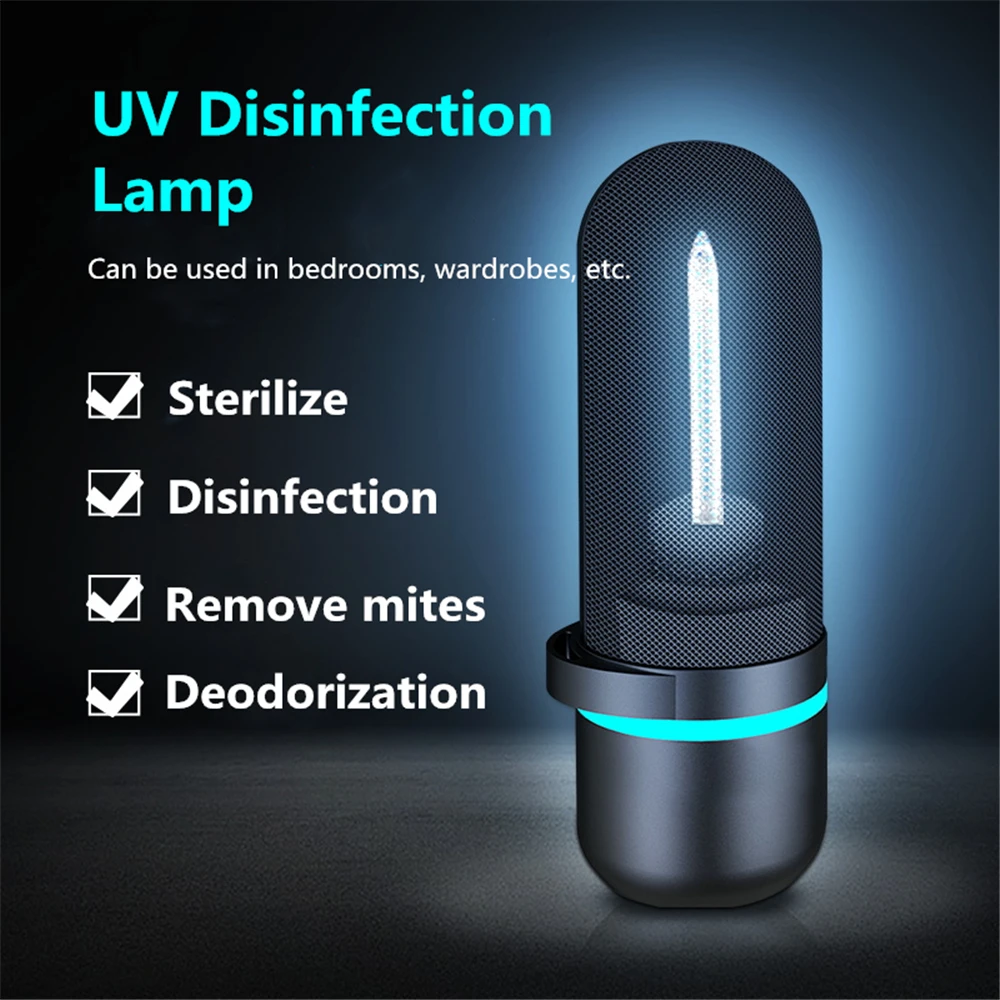 

Rechargeable UV Sterilizer Led Ultraviolet Bulb UVC Light Germicidal Disinfectant UV Lamp For Bacterial Kill Mites Ozono UVC Led