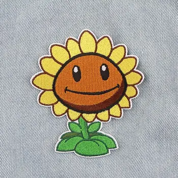

20pcs/set Homegaga Cartoon Sunflowers Patches Iron On Embroidered Patch Sewing Fabric PlantsAppliques For Hat D2422