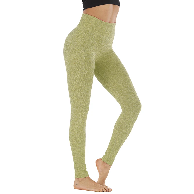 Новинка, женские высокие эластичные леггинсы для фитнеса, штаны для отдыха, облегающие, для бега, спортивная одежда, спортивные штаны, брюки, одежда, сексуальные леггинсы - Цвет: 9134AB Army Green