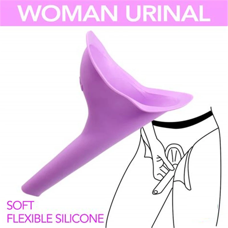 Urinoir Féminin Réutilisable En Silicone Pour Femme - Entonnoir