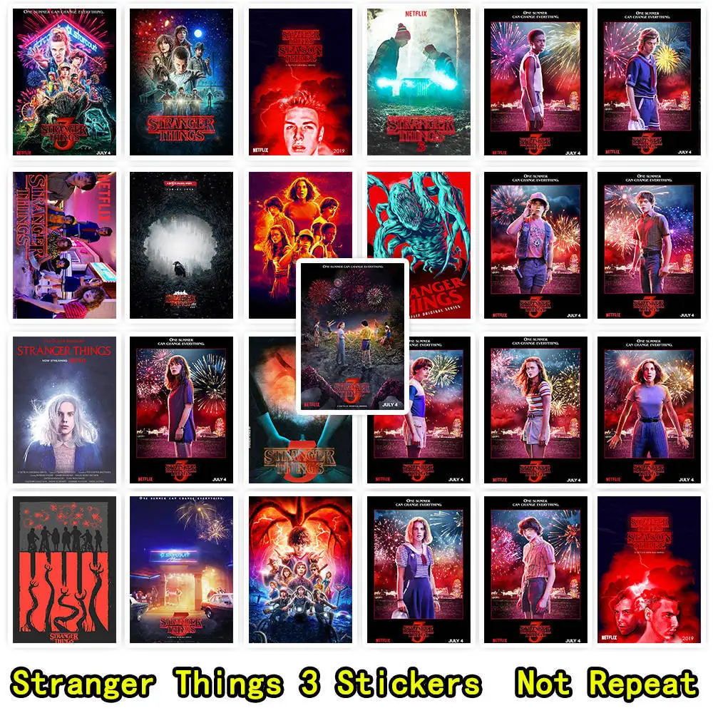 25 шт. stanger things наклейки модные граффити на холодильник laggugage ноутбук сноуборд