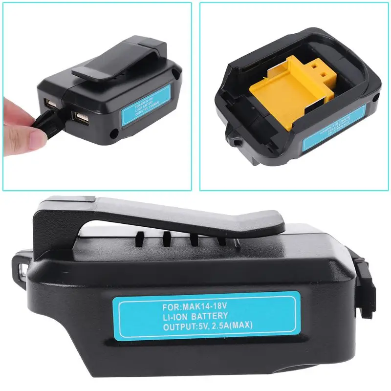 USB зарядное устройство адаптер конвертер для MAKITA ADP05 14-18 в литий-ионный аккумулятор