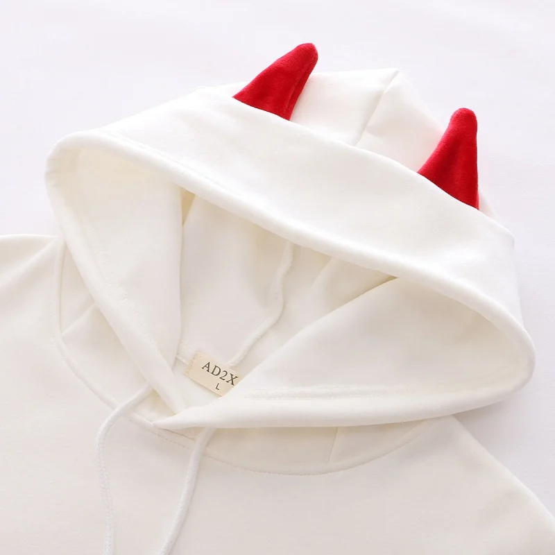 Женская толстовка с капюшоном и ушками на капюшоне весна 2020 Повседневная