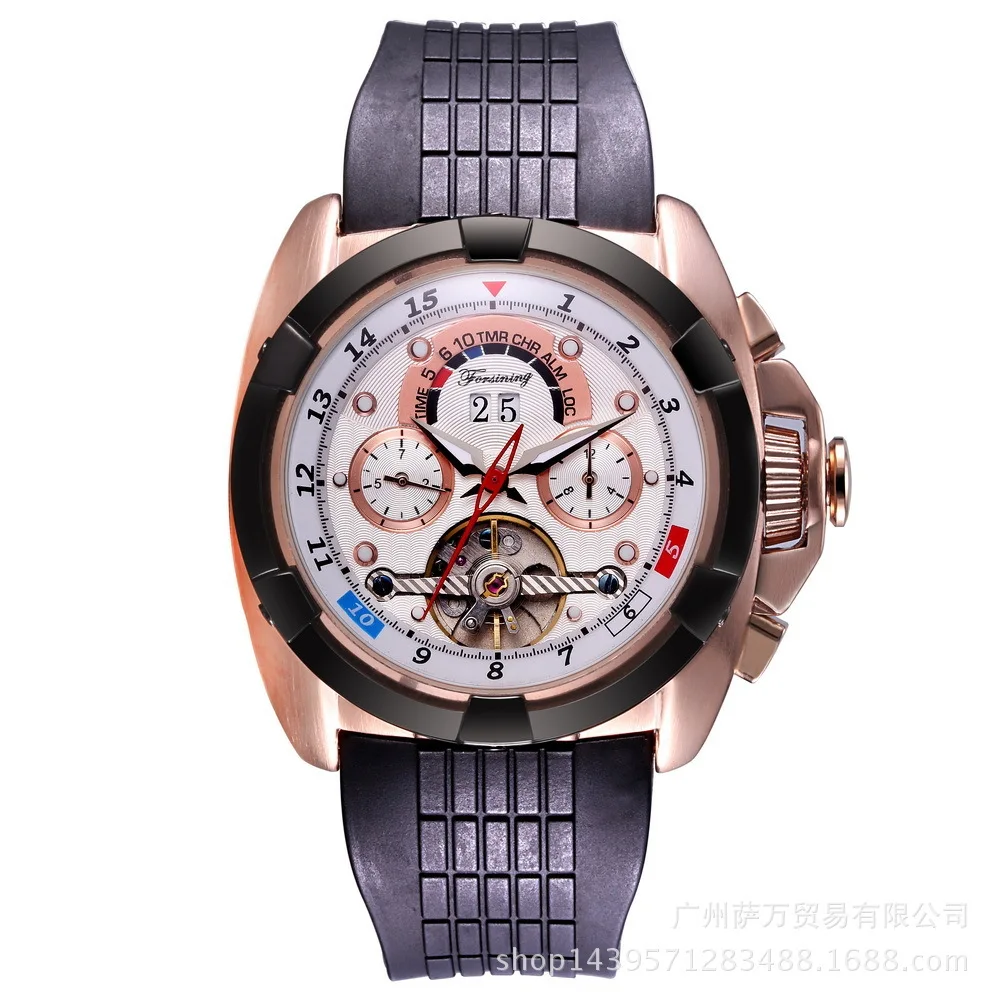 

Mechanics Wrist Watch More Function Motion Leisure Time Man Surface