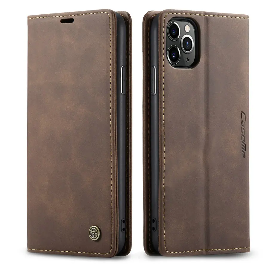 Чехол CaseMe для iPhone 11 Pro Max оригинальный кожаный чехол книжка с подставкой в стиле