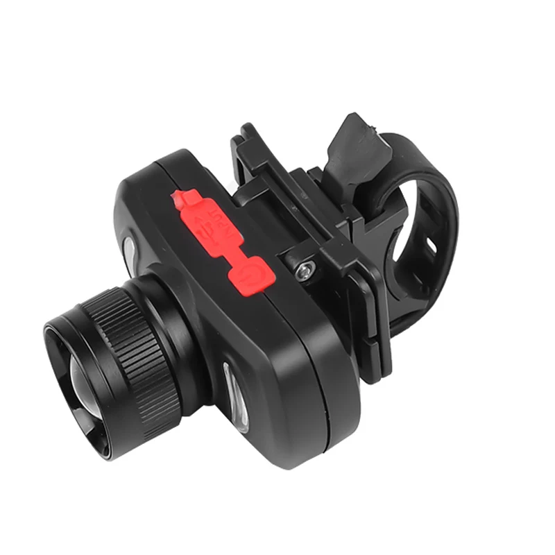 ZK20 дропшиппинг водонепроницаемый налобный фонарь светодиодный велосипедный светильник USB головной светильник велосипедный зажим лампа аварийный красный синий светильник для кемпинга и велоспорта