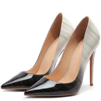 

YECHNE Women High heels Bride Shoes Woman Valentine Shoes Fashion Sexy heels Shoes Leather Party White Wedding Pumps