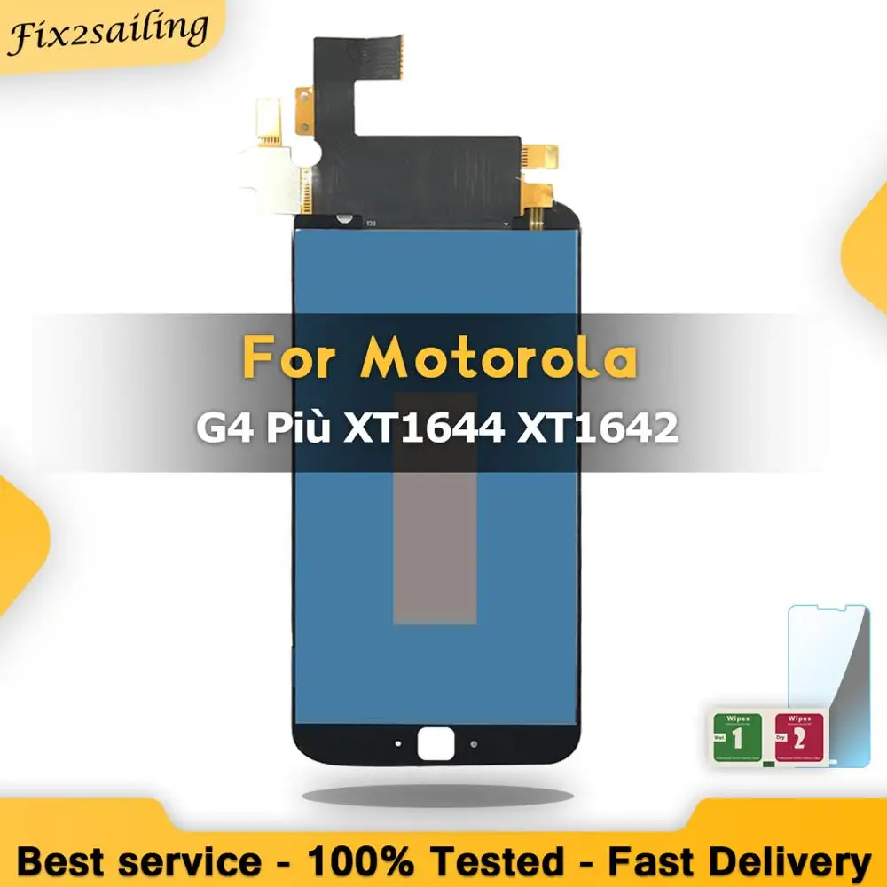 Для Motorola Moto G4 Plus XT1644 XT1642 Новый 100% рабочий ЖК-дисплей сенсорный экран дигитайзер в