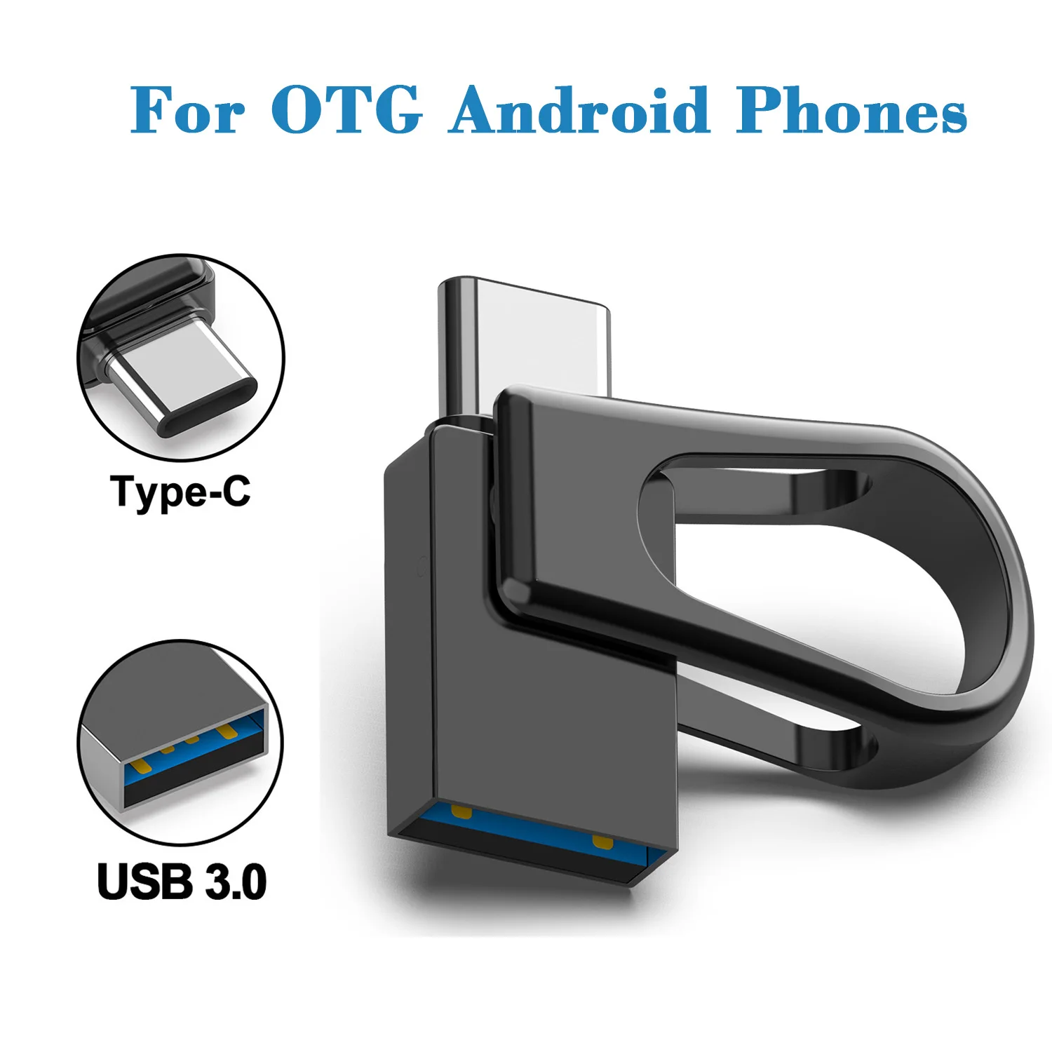 2 в 1 Мини 32 Гб 64 128 ГБ USB флэш-накопитель OTG Type C карта памяти Флеш накопитель