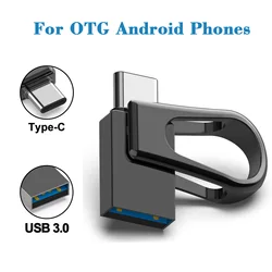 Mini clé usb 3.0 OTG Type C étanche 2 en 1, support à mémoire de 32GB 64GB 128GB, lecteur Flash 