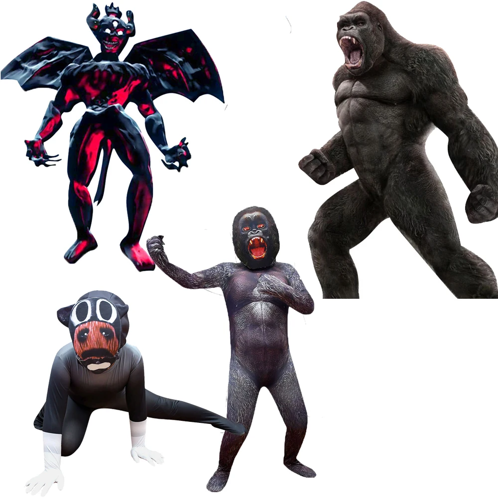 orangutan Cosplay costume Mascot Animal Monkey For Halloween Purim Carnival Fancy Gorilla Dress Kid Anime Funny Party clothes |