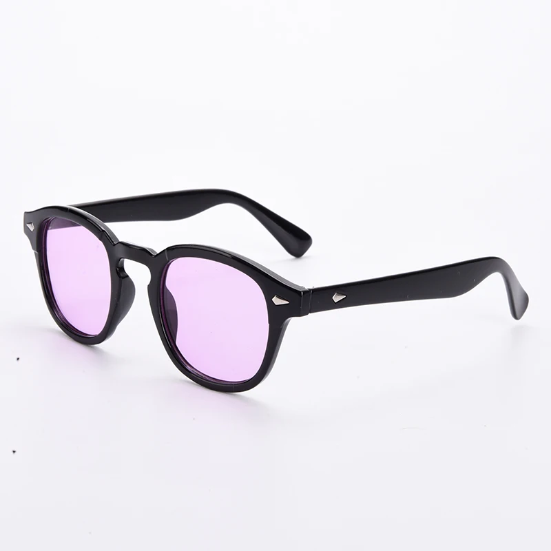 AIMISUV, модные круглые солнцезащитные очки, для мужчин, стиль Johnny Depp, Ретро стиль, оттенок, океанские линзы, фирменный дизайн, солнцезащитные очки, UV400 - Цвет линз: ZSS0078C6