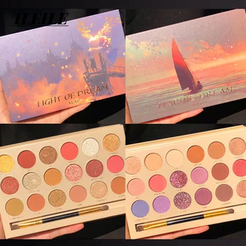 

BEAUTY GLAZED NEON Eyeshadow Palette Holographic Shiny Matte Glitter Pigment Eye Shadow Pallete Metallic Diamond Makeup Palette