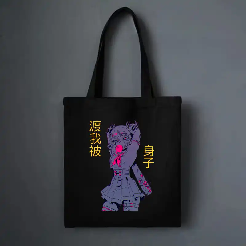 Women2021バッグ私のヒーロー学界アニメバッグy2kバッグ再利用可能なキャンバスショッパーバッグ 原宿ヴィンテージファッションカジュアルユニセックスショルダーバッグ ショッピングバッグ Aliexpress